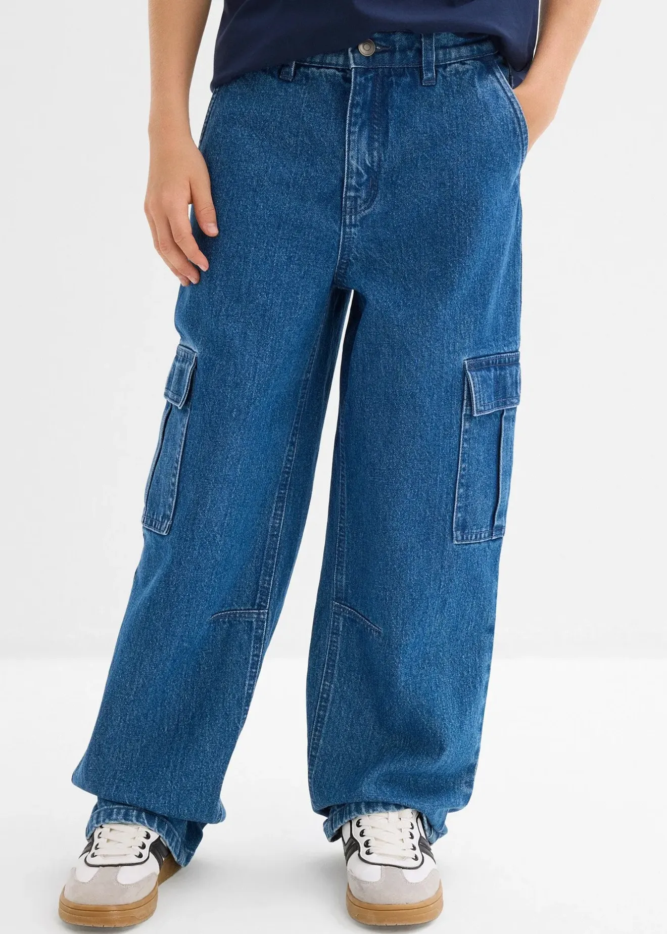 bonprix Jean cargo droit et loose, taille réglable|Enfant Vêtements Enfant|Garçons 9-16 Ans·Jeans