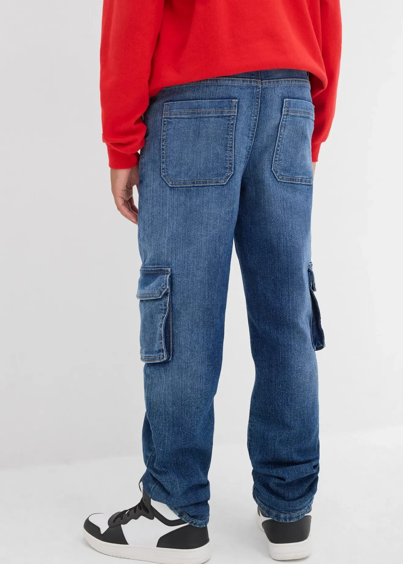 bonprix Jean cargo loose, doublure chaude en jersey, fuselé|Enfant Vêtements Enfant|Garçons 9-16 Ans·Vestes Outdoor