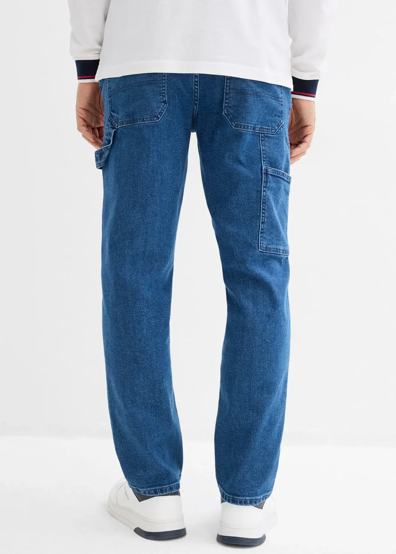 bonprix Jean charpentier loose à taille élastiquée, droit|Homme Jeans