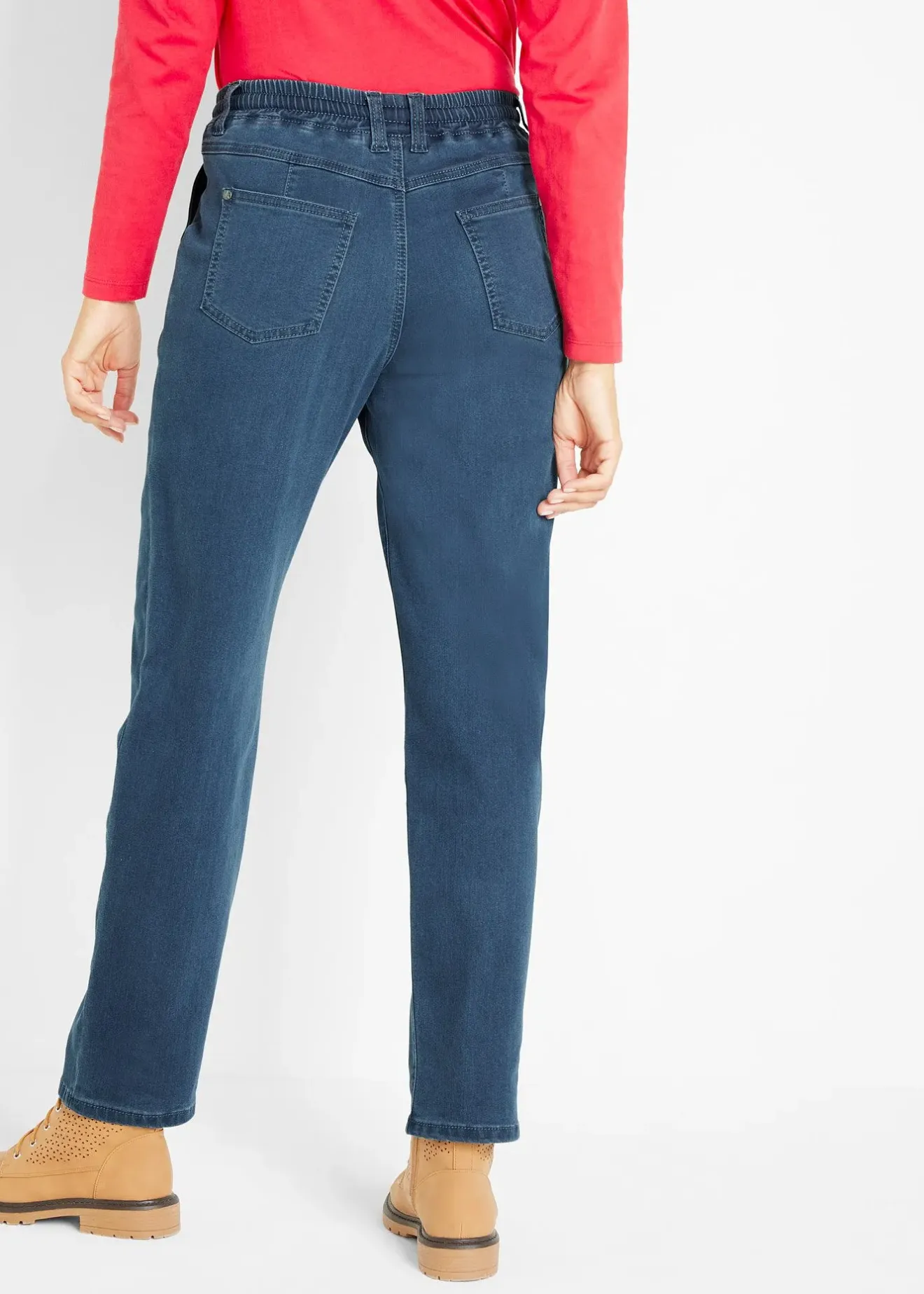 Femme bonprix Vêtements Thermiques|Jeans|Jean chaud à empiècement taille confortable
