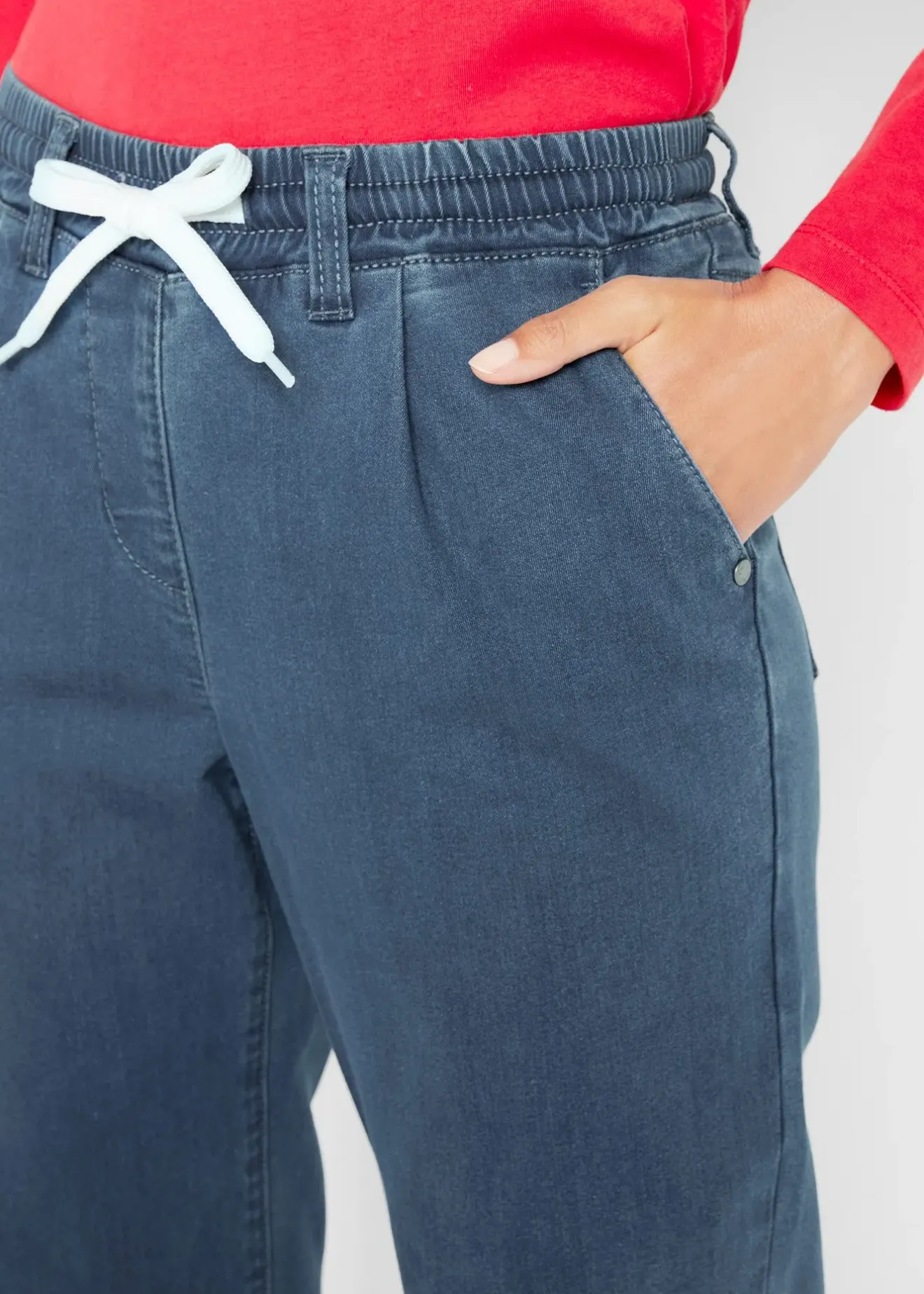 Femme bonprix Vêtements Thermiques|Jeans|Jean chaud à empiècement taille confortable