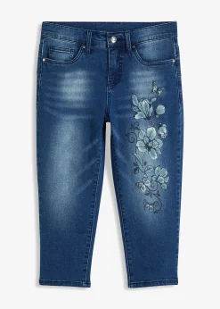 bonprix Jean corsaire avec imprimé papillon|Femme Jeans