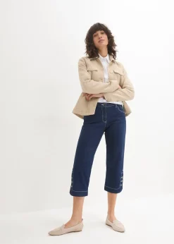 Femme bonprix Jeans|Jean corsaire, taille mi-haute