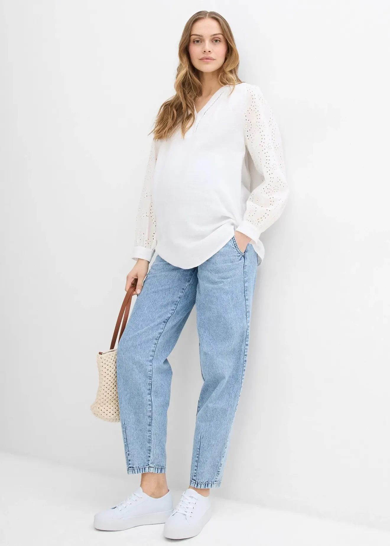 bonprix Jean de grossesse, boyfriend, longueur cheville|Femme Femme Enceinte