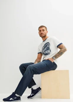 Homme bonprix Jeans|Jean droit, classique