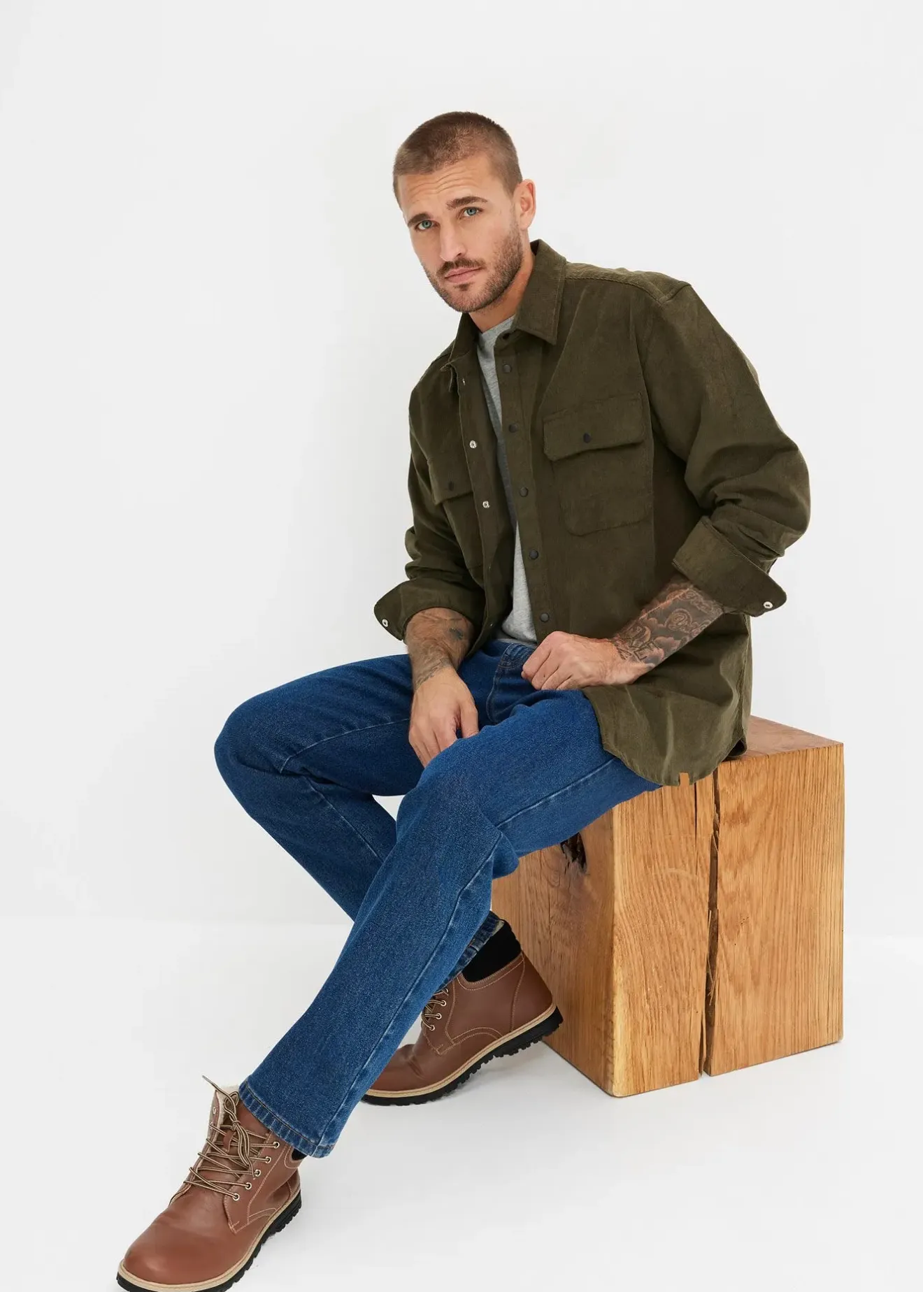 Homme bonprix Jeans|Jean droit classique