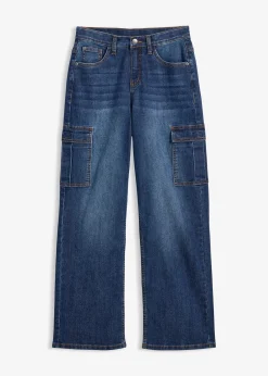 Enfant bonprix Vêtements Enfant|Garçons 9-16 Ans·Jeans|Jean droit et extensible, coupe loose, taille réglable