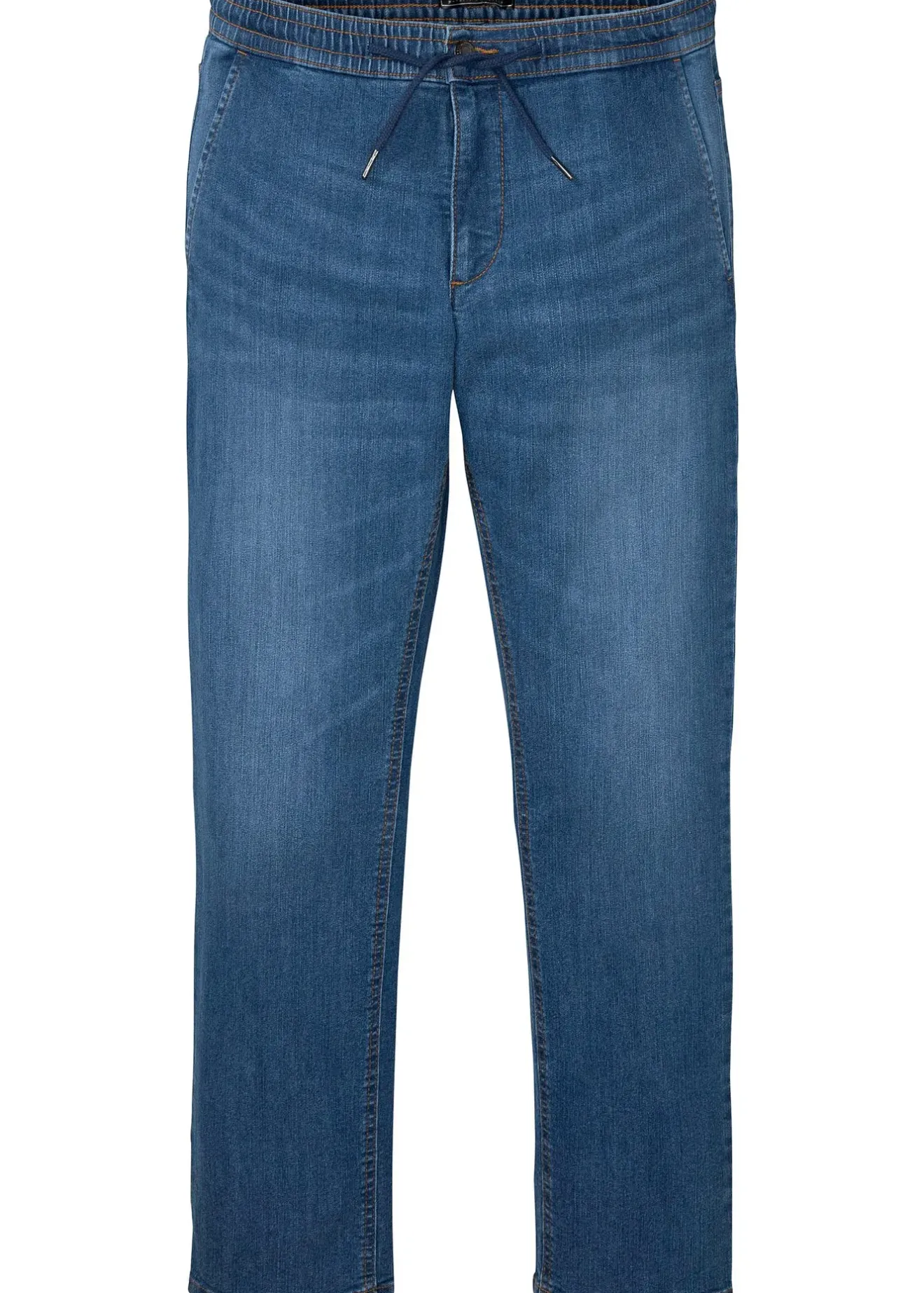 bonprix Jean droit et léger à taille élastiquée, regular|Homme Jeans