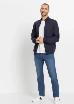 bonprix Jean droit et léger à taille élastiquée, regular|Homme Jeans