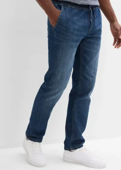 Homme bonprix Jeans|Jean droit et léger à taille élastiquée, regular