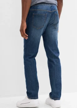 Homme bonprix Jeans|Jean droit et léger à taille élastiquée, regular