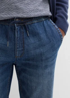 Homme bonprix Jeans|Jean droit et léger à taille élastiquée, regular