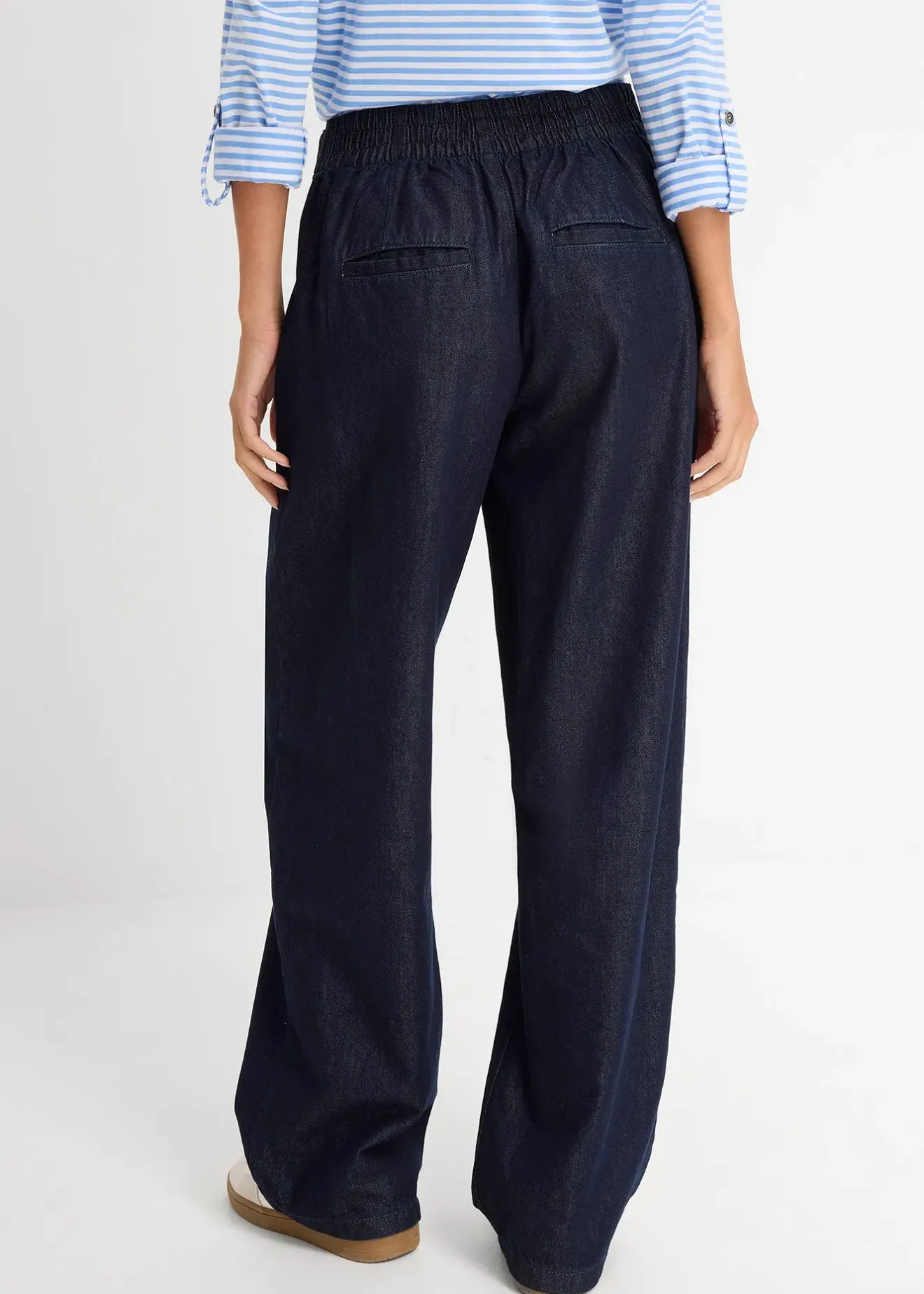 bonprix Jean droit et loose, taille haute|Femme Jeans|Tailles Petite