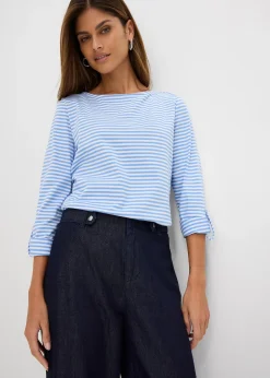 bonprix Jean droit et loose, taille haute|Femme Jeans|Tailles Petite