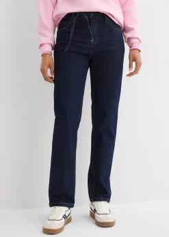 Femme bonprix Tailles Petite|Jeans|Jean droit et loose, taille mi-haute