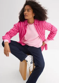 Femme bonprix Tailles Petite|Jeans|Jean droit et loose, taille mi-haute