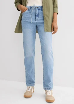bonprix Jean droit et loose, taille mi-haute|Femme Jeans
