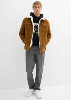 bonprix Jean droit et Regular à taille élastiquée, 100% coton|Homme Jeans