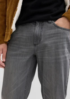 bonprix Jean droit et Regular à taille élastiquée, 100% coton|Homme Jeans