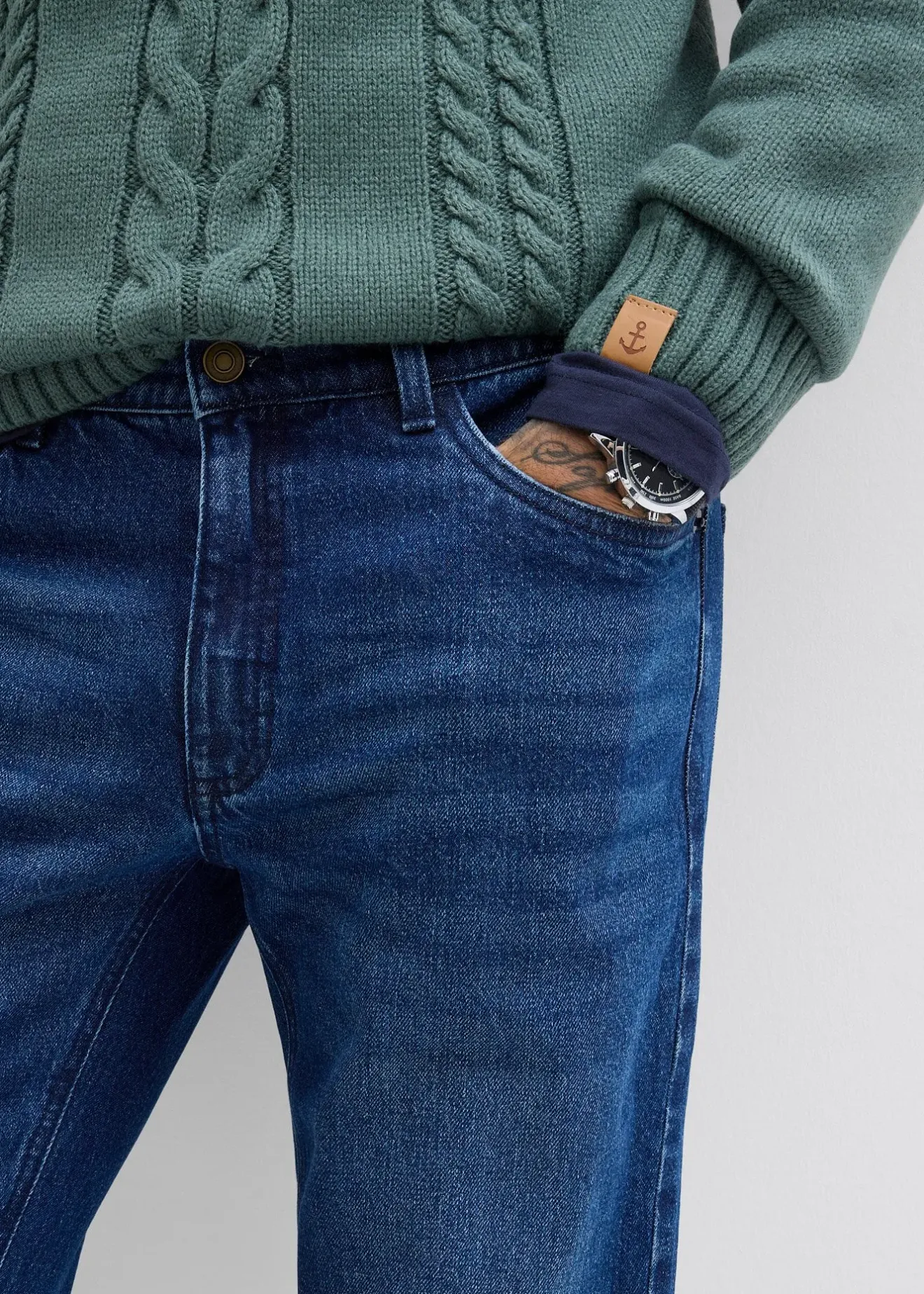 Homme bonprix Jeans|Jean droit extensible, loose