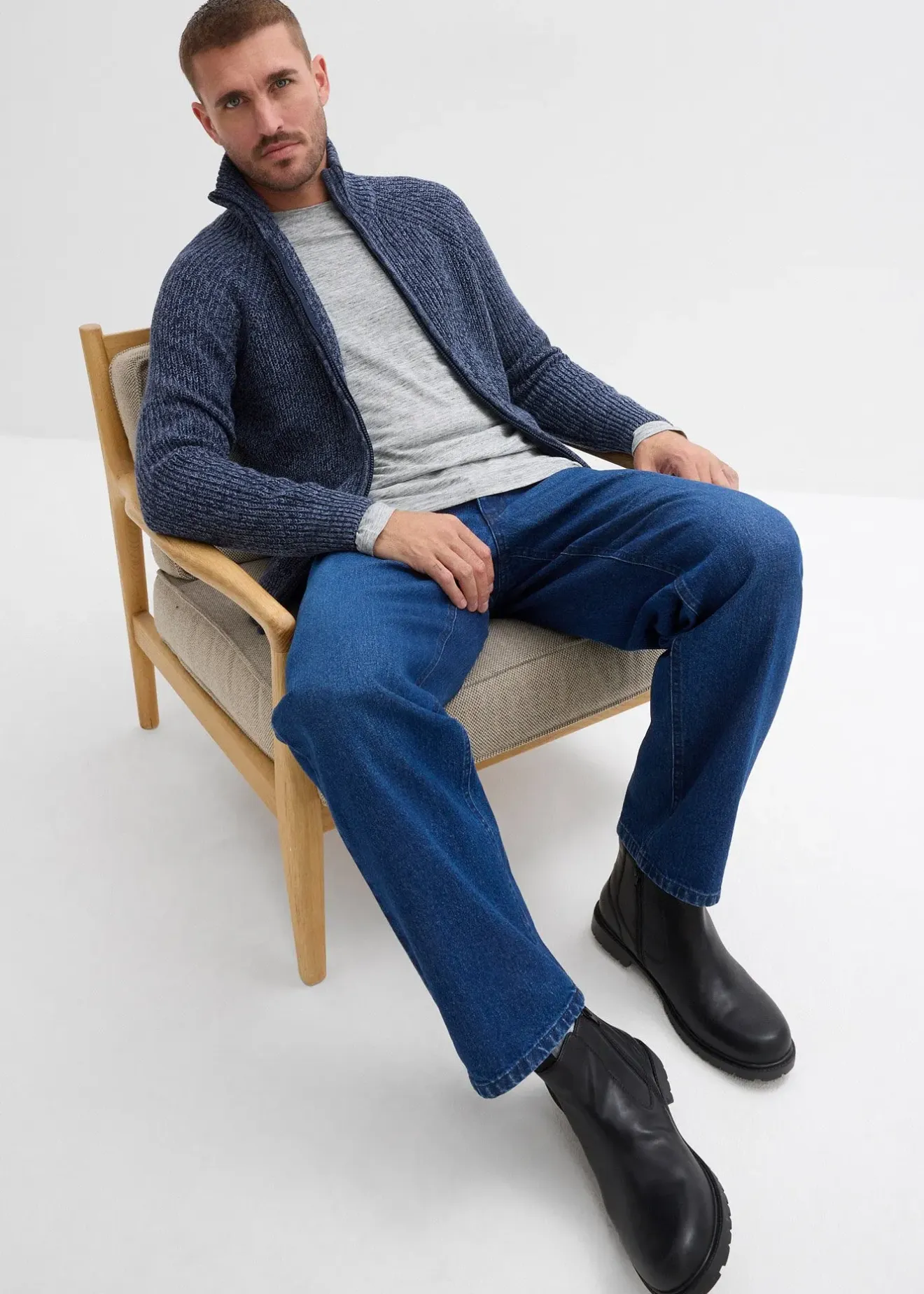 bonprix Jean droit extensible, loose|Homme Jeans