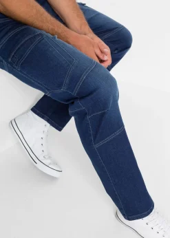 bonprix Jean droit extensible, poches cargo, regular|Homme Jeans|Vêtements De Plein Air