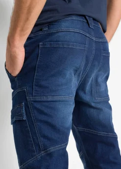 bonprix Jean droit extensible, poches cargo, regular|Homme Jeans|Vêtements De Plein Air