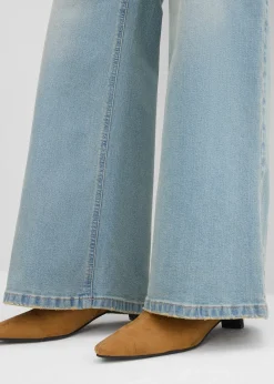 Femme bonprix Jeans|Jean droit loose, taille haute