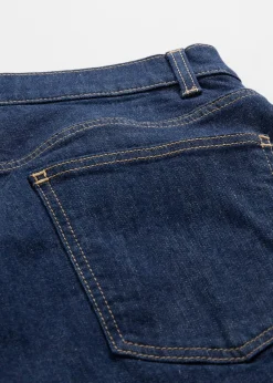 Femme bonprix Tailles Petite|Jean droit loose taille mi-haute, long