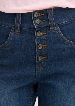 bonprix Jean droit taille haute, extensible|Femme Jeans