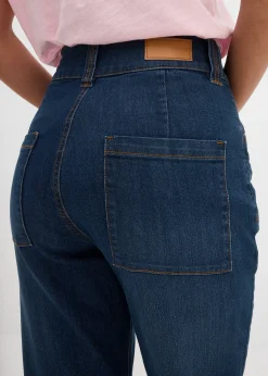 bonprix Jean droit taille haute, extensible|Femme Jeans