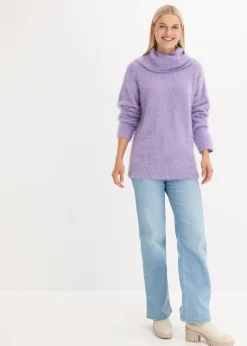 bonprix Jean droit taille haute, extensible|Femme Jeans