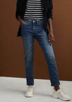 bonprix Jean droit taille haute, thermique|Femme Vêtements Thermiques|Jeans