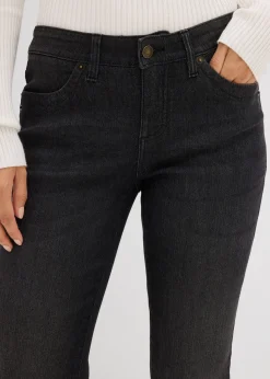 bonprix Jean droit taille mi-haute, extensible|Femme Jeans