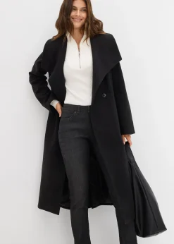 bonprix Jean droit taille mi-haute, extensible|Femme Jeans