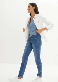 Femme bonprix Jeans|Tailles Petite|Jean droit taille mi-haute, extensible