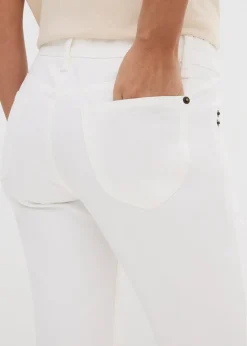 bonprix Jean droit taille mi-haute, extensible|Femme Jeans