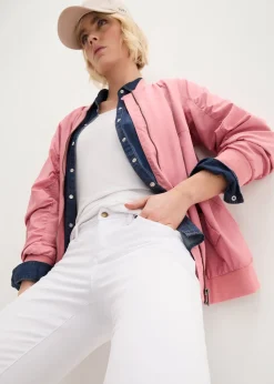 bonprix Jean droit taille mi-haute, extensible|Femme Jeans