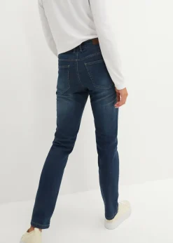 bonprix Jean droit taille mi-haute, extensible|Femme Tailles Petite