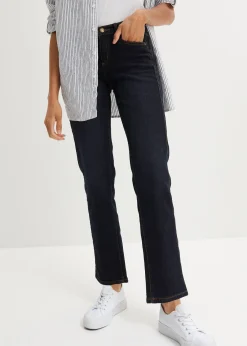 bonprix Jean droit taille mi-haute, extensible|Femme Tailles Petite
