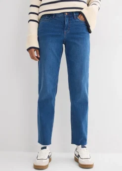 bonprix Jean droit, taille mi-haute, cropped|Femme Jeans