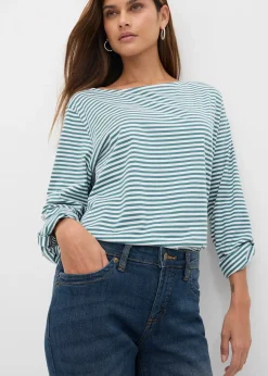 Femme bonprix Jeans|Jean droit taille mi-haute, extensible