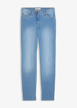 Femme bonprix Jeans|Jean droit taille mi-haute, extensible