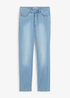 bonprix Jean droit taille mi-haute, extensible|Femme Jeans