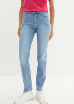 bonprix Jean droit taille mi-haute, extensible|Femme Jeans