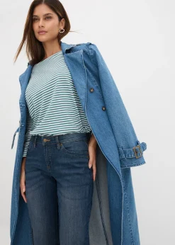 bonprix Jean droit taille mi-haute, extensible|Femme Tailles Petite