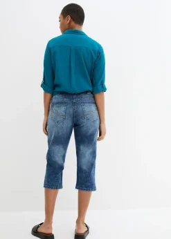 Femme bonprix Jeans|Jean droit, taille mi-haute, extensible