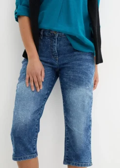 Femme bonprix Jeans|Jean droit, taille mi-haute, extensible