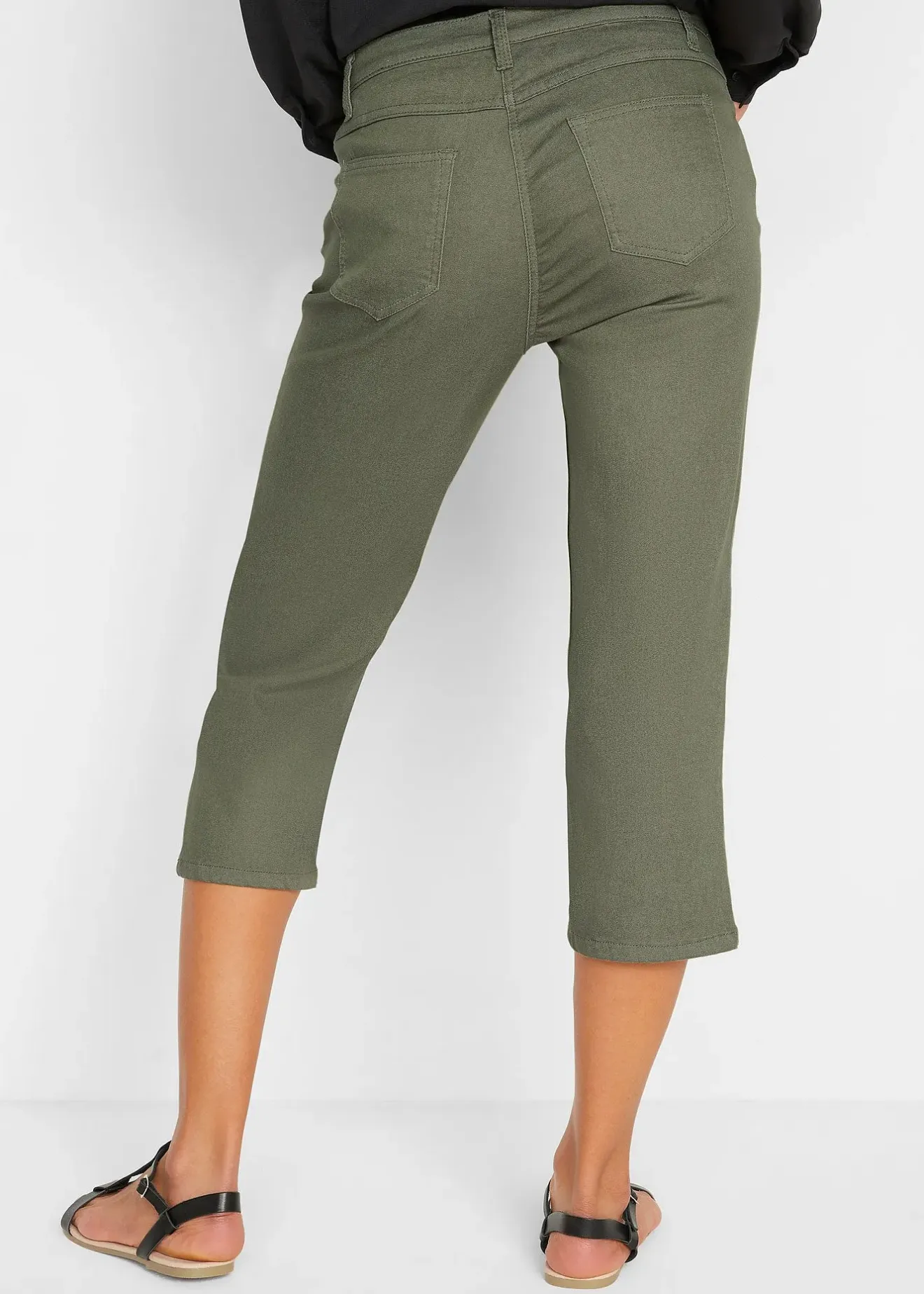 bonprix Jean droit, taille mi-haute et confortable|Femme Pantalons