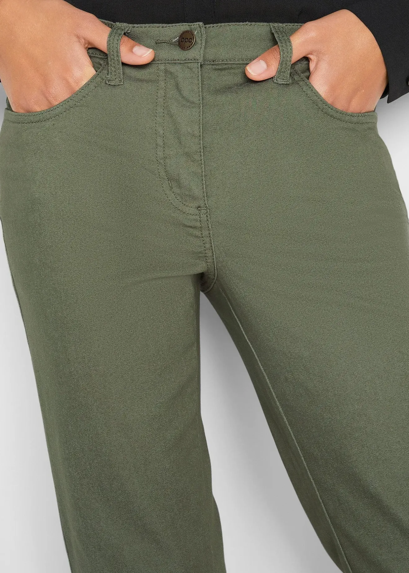 bonprix Jean droit, taille mi-haute et confortable|Femme Pantalons